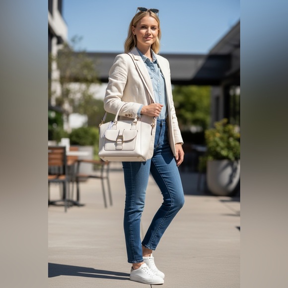 Dooney & Bourke Florentine Leather Naomi Satchel - Picture 11 of 12